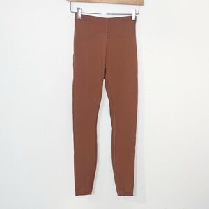 Lululemon power thru neutral brown high rise tight/leggings